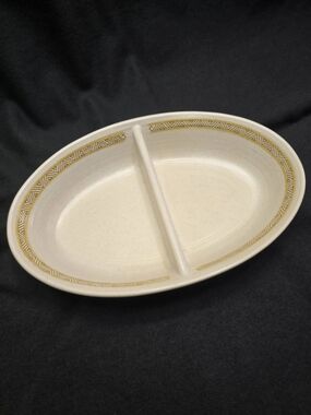 VTG MCM Franciscan Hacienda Earthenware Divided Serving Bowl